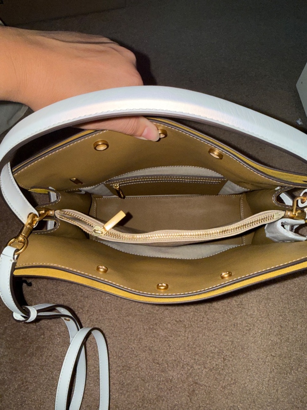 Tory Burch NWT Large Lee Radziwill Cut-Out double bag - Picture 6 of 7